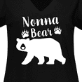 thumbnail image 4 of Inktastic Nonna Bear in White Women's Plus Size V-Neck T-Shirt, 4 of 5