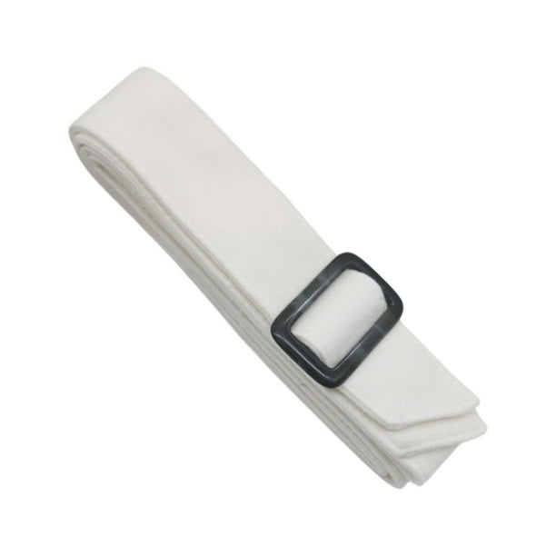 Cinturón ancho de lana para abrigo de mujer, accesorio para atar en la cintura, para chaqueta de viaje Blanco