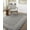 Slate Gray, Taupe / Chogan, variant on BoutiqueRugs Chogan Hand Tufted Wool Natural Fiber Area Rug with Scalloped Edges - Contemporary Geometric Bordered Solid Color Carpet for Living Room, Bedroom - Ivory, Chocolate Brown - 6' x 9'