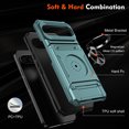 thumbnail image 3 of Decase Case for Google Pixel 9 / 9 Pro,TPU+PC,Built-in Magnetic Kickstand,with Card Holder Dual-Layer Design Heavy Duty Shockproof Protection Phone Case for Google Pixel 9 / 9 Pro,Green, 3 of 7