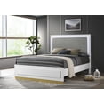 thumbnail image 2 of Caraway Wood Queen LED Panel Bed White, 2 of 7