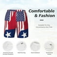 thumbnail image 3 of Mens Swim Trunks United Of Texas Flag Quick Dry Board Shorts with Compression Liner, 3 of 6