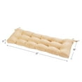 thumbnail image 5 of Greendale Home Fashions Stone 51 x 18 in. Outdoor Reversible Tufted Bench Cushion, 5 of 9