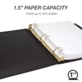 thumbnail image 2 of Binder Samsill Classic Collection Executive de 1.5 pulgadas, color negro, 2 of 8