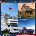 thumbnail image 2 of Yescom EZ GO 25ft Telescopic Flag Pole Kit Upgrade Rotating Lock for Outside Inground with 3x5' US Flag Ball Top Black, 2 of 12