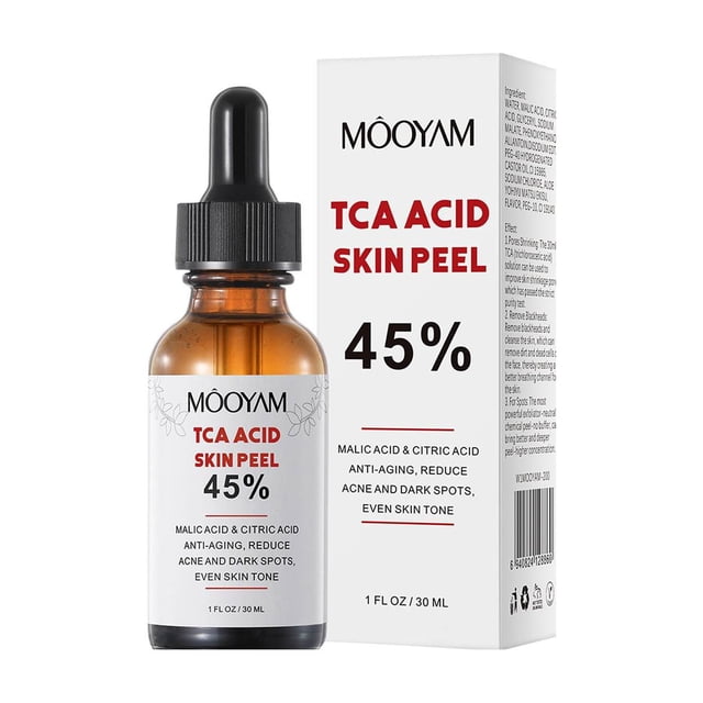 El exfoliante químico facial se aplica a la eliminación del acné y las pecas para mejorar el tamaño de los poros e incluso el color de la piel, 30 ml.