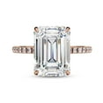 thumbnail image 2 of AFFY Hidden Halo Solitaire Engagement Ring for Women, 2.75 Carat (ctw) Emerald and Round Cut Lab Grown Diamond Ring In 10K Solid Rose Gold F-G, VS-SI Quality Ring Size-8.5, 2 of 7
