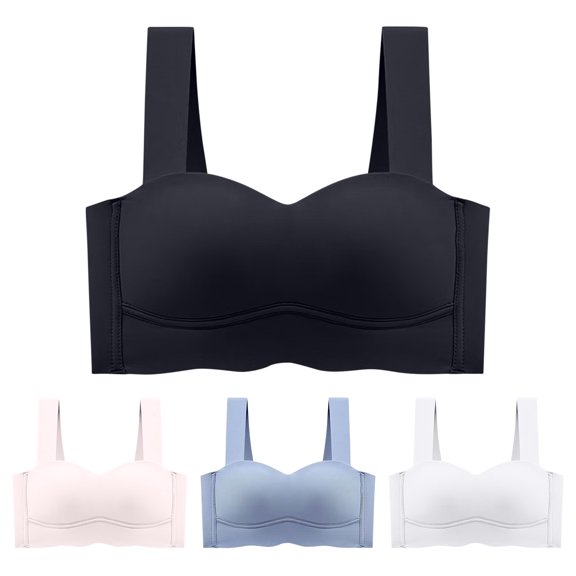 Itsame 1 Pack Everyday Casual Bra Set Womens Full Support Bra Comfortable Breathable Wireless Comfort Bralette Beige Size M