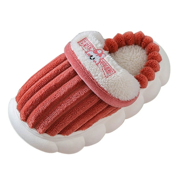 GXWEA Toddler Slippers Size 9 House Slippers For Toddler Girls Warm Slippers For Girls Boys Kids Toddlers Winter Indoor House Home Shoes 9.5-10 Years