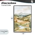 thumbnail image 4 of Stupell Industries Scandinavian Watercolor Hills & Tranquil Valley Black Framed Giclee Art, 12 x 18, by Petals Prints Design, 4 of 8