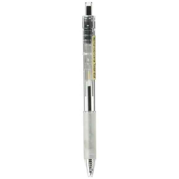 Muji Polycarbonate Ballpoint Pen With Rubber Grip 0.7Mm - Black - 10 Pen