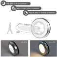 thumbnail image 2 of Motion Sensor Light  Closet Light  [1 Pack] Wall Light  Stick Anywhere with No Tools  Battery Operated Lights  LED Night Lights  Perfect for Staircase  Hallway  Bathroom  Bedroom  Kitchen, 2 of 7