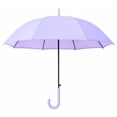 thumbnail image 2 of TOPTIE Purple Stick Umbrella Lightweight Umbrella with J-Handle DIA 35.4 Inches Ideal for All Ages, 2 of 6