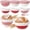Red-5.5 x 2.36 Inches-6, variant on Mini Banneton Bread Proofing Basket Kit Red 5.5 x 2.36 Inches 6 Count Sourdough Baking Supplies