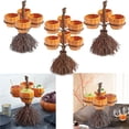 thumbnail image 5 of 3/4/6 Bowls Halloween Snack Bowl Stand, Creative Serving Rack for Holiday Party Food, Pumpkin Shape Snack Basket for Entertaining, 5 of 5