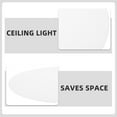 thumbnail image 4 of Round Acrylic Ceiling Light With Flat Panel Design For Bedroom Led Flush Mount Fixture With Plastic Lampshade White, 4 of 6