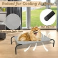 thumbnail image 4 of PHYEX Elevated Dog Bed Small,Raised Cooling Outdoor Dog Bed, 33" L x 19" W x 7.5" H, Gray, 4 of 7