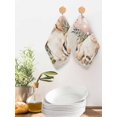 thumbnail image 2 of Easter Bunny Kitchen Dish Towels for Drying Dishes Set of 3, Eggs Green Leaves Country Flowers Cups Waffle Weave Microfiber Hand Tea Bathroom Towels Quick Dry & Absorbent Towel 12x12, 2 of 7