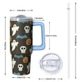 thumbnail image 2 of 30oz Halloween Tumbler with Handle, Haunted Pumpkin Bat | Print | Halloween Gifts for Women & Girls | with Lids and Straws | Stainless Steel Insulated | Coffee Travel Mug, 2 of 5