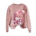 thumbnail image 5 of Zhanying Tenues de Travail pour Femmes Bureau Coupe Classique Mode Hivernale Mode des Fêtes Chandail Rouge à Col Rond pour Femmes Christmas Sweater, 5 of 5
