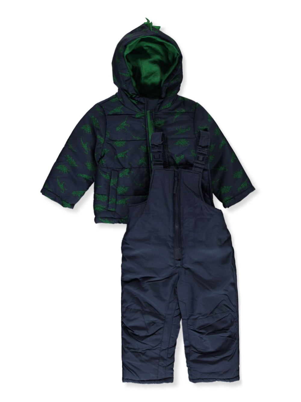 Rothschild Baby Boys' 2Piece Dinosaur Snowsuit Set navy, 12 months