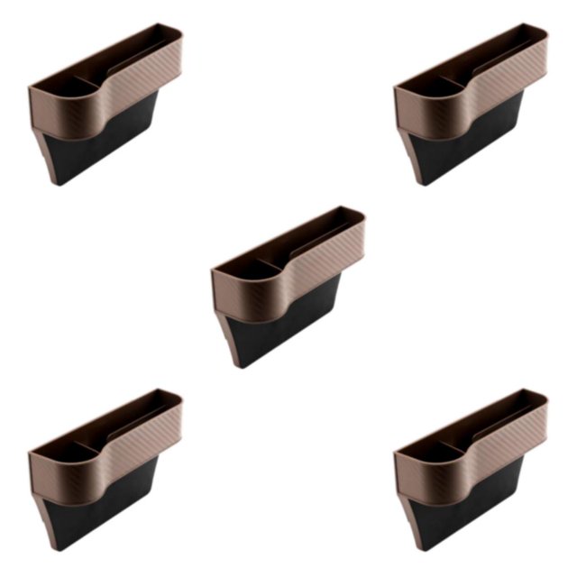 Wweixi Gap Filler Organizer Reliable and Durable with Cup Holder Brown Left 5Set