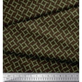 thumbnail image 2 of Soimoi Brown Cotton Duck Fabric Mimosa Pudica Leaves Print Fabric by Yard 58 Inch Wide, 2 of 3