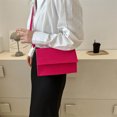 thumbnail image 2 of Bolso de mano elegante con solapa para mujer, bolso de mano para mujer, bandolera (rosa roja) Ehuebsd Para Estrenar, 2 of 4