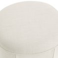 thumbnail image 4 of Rustic Manor Perrin Linen Slipcover Ottoman, Beige, 4 of 6