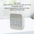 thumbnail image 4 of Battery Operated Digital Alarm Clock with Temperature & Date Display - Cordless AAA Powered, Large Clear LED Display for Bedroom, Desk, Office Batteries Not Included, 4 of 7