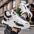 thumbnail image 2 of Men'S Casual Skate Shoes | Lightweight White Sneakers  High Top Fabric with EVA Sole Suitable for All Seasons, Versatile Sports Shoes for Commuting,, 2 of 9