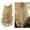 Ash Blonde Mix Bleached, variant on Invisible Wire Hair Extensions Adjustable Size Synthetic Blonde Hair Extensions, 22Inch Long Curly Wavy Secret Hairpieces for Women