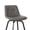 Grey, variant on ClinQ 26 inch Swivel Counter Height Bar Stool Set of 2, Faux Leather Seat with Metal Legs and Back, White