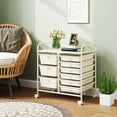 thumbnail image 4 of Costway 9 Drawer Rolling Organizer Cart Utility Storage Tools Scrapbook Paper Multi-Use White, 4 of 10