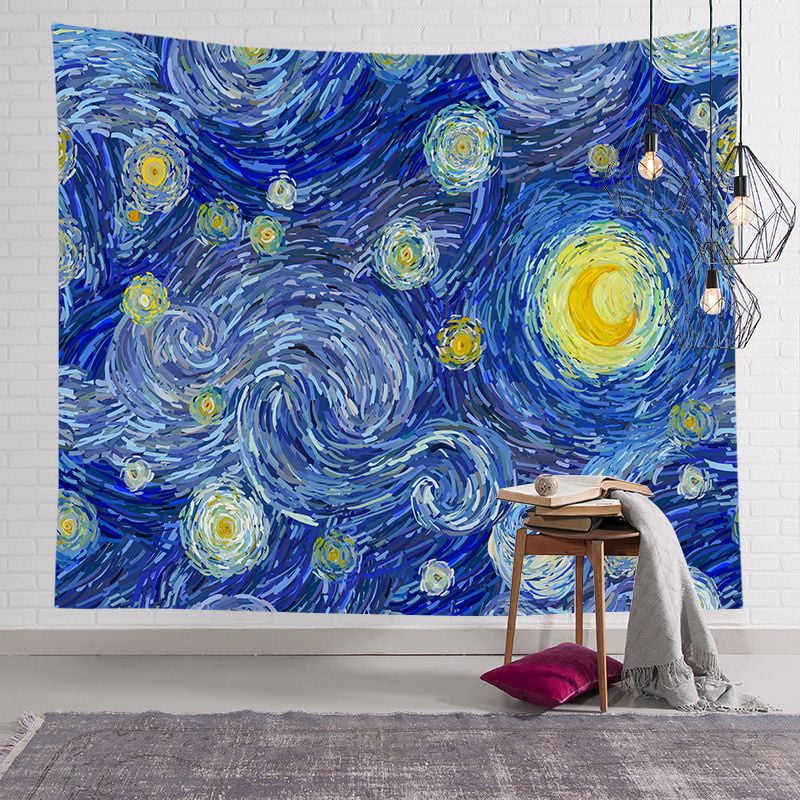 Oil Painting Tapestries Hippie Blanket Gypsy Tapestry Bedspread Wall