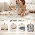 thumbnail image 3 of 8x10 Area Rugs For Living Room  Washable Vintage Boho Neutral Medallion Rug Non Slip Low Pile Floor Carpet Bedroom Dining Home Office (beige 8'x10'), 3 of 7