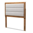 thumbnail image 1 of Baxton Studio Dexter Light Gray and Brown Finished Wood Twin Size Headboard, 1 of 7