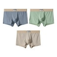 thumbnail image 1 of Amzcrzy 3PC Men's Underwear Comfortable Mid-Rise Boxer Briefs Soft Breathable Mens Boxer Briefs Underwear Pack L, 1 of 2