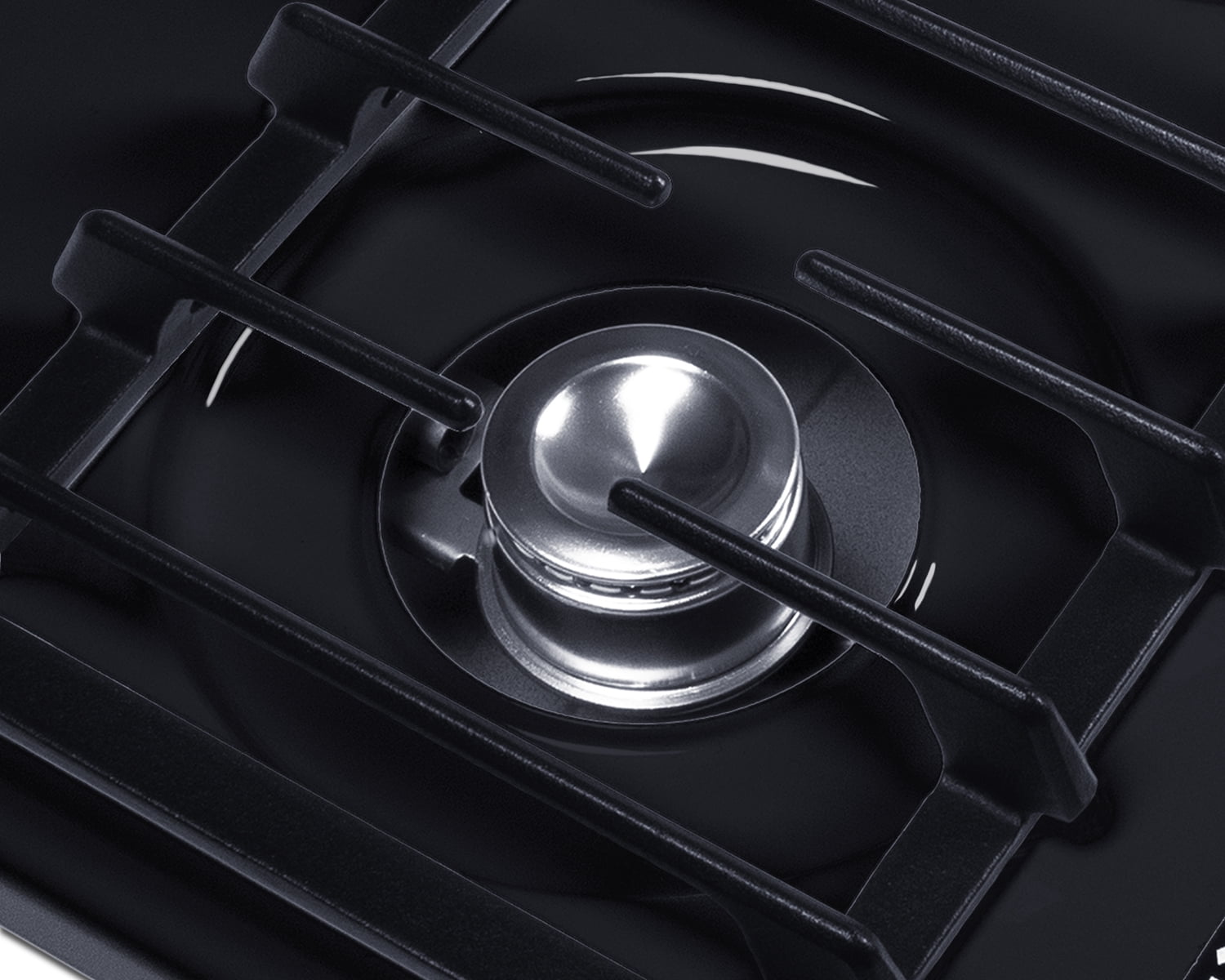 Summit 30" Gas Cooktop, 4-Burner, Electric Ignition, 115V, Black - TNL053I