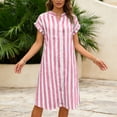 thumbnail image 6 of Linfrsh Womens Sleeveless Dress Summer Dresses for Women Sleeveless Casual Midi Dress Beach Vacation Sundresses with Pockets(Red,M), 6 of 6
