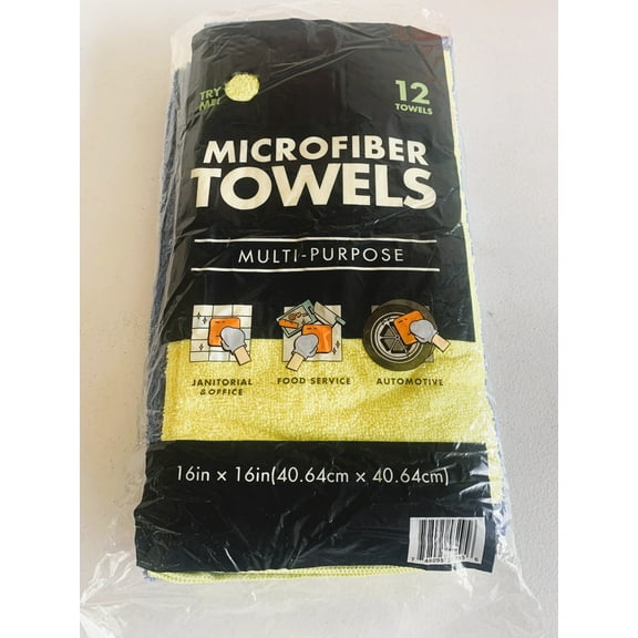 Microfiber Multi-Purpose Towels Qty 12
