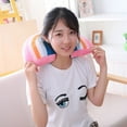 thumbnail image 6 of Rainbow Throw Pillow Arch Shaped Decorative Stuffed Cushion Sofa Chair Bed Motivational Home Soft Comfort, 6 of 8