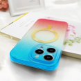 thumbnail image 4 of Magnetic for iPhone 13 Pro Max Phone Case for Women/Men, MagSafe Gradation Color Glitter Hard Case, Military Grade Drop Protection Shockproof Protective Case 6.7inch- Blue Gradation Pink, 4 of 12