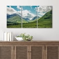 thumbnail image 3 of Wall26 Canvas Wall Art Set of 3 Emerald Green Mountain Meadow Nature Wilderness Photography Realism Decorative Landscape Prints Rustic Country/Farmhouse Wall Decora - Unframed 24"x36"x3, 3 of 5