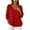 Red, variant on DIOAZUD Womens Sweaters V Neck Oversized Pullover Sweaters for Women Long Sleeve Lightweight Ribbed Knit Loose Fall Ladies Tops Light Blue S-XXL