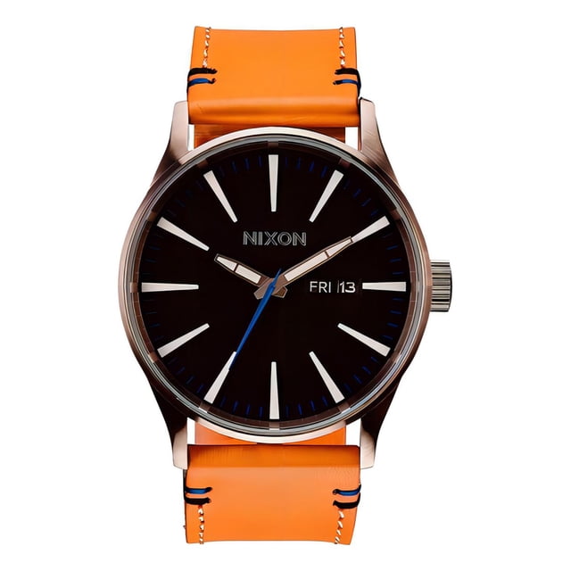 Reloj Nixon Unisex Sentry Leather Negro A1051602
