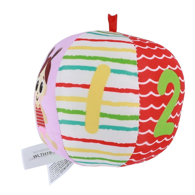 Baby Visual Training Ball Hand Catching Ball Baby Grip Ball Baby Visual Training Ball Hand Catching Ball Infant Educational Early Learning Toys RedCloth Ball 8150J 10cm