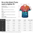 thumbnail image 6 of Lsque Lighthouse and Whale pattern Hawaiian Shirt for Men, Unisex Summer Beach Casual Short Sleeve Button Down Shirts-XX-Large, 6 of 9