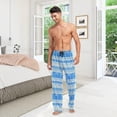 thumbnail image 7 of FREEAMG Blue Tribe Elepnant Pajama Pants for Men, Men's Separate Bottoms, Pure Cotton Comfortable Lounge Pants（295）, 7 of 7