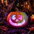 thumbnail image 2 of ICQOVD Halloween Color Changing LED Pumpkin Light,Large Carved Jack O Lantern Decoration for Indoor Outdoor Porch,Yard and Halloween Home Decor, 2 of 6